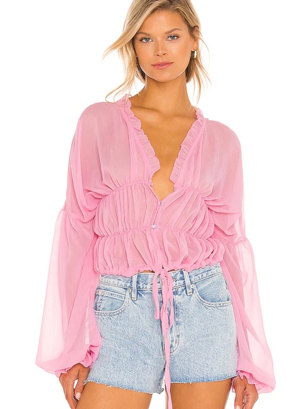 SNDYS Bali Top in Baby Pink – US Size 4